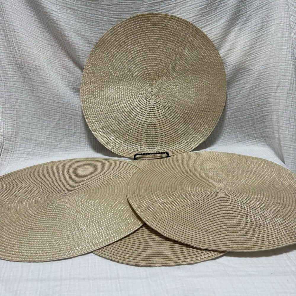 Placemats Set of 4 Tan/Beige 15 In. Jute